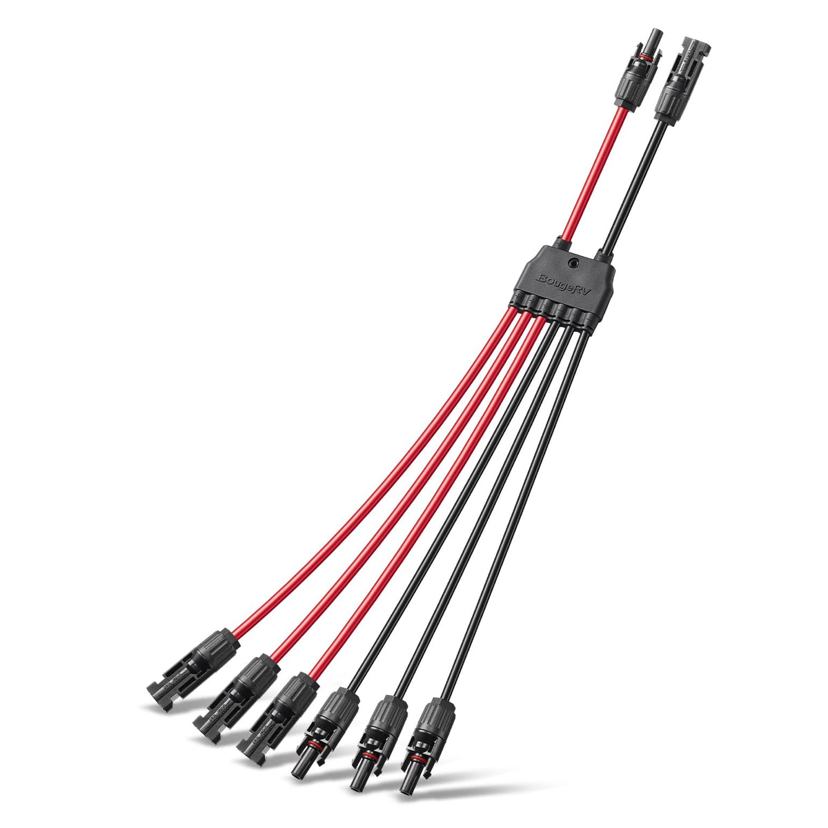BougeRV Solar Parallel Connectors, 2 to 6 Y Branch 10AWG Cable
