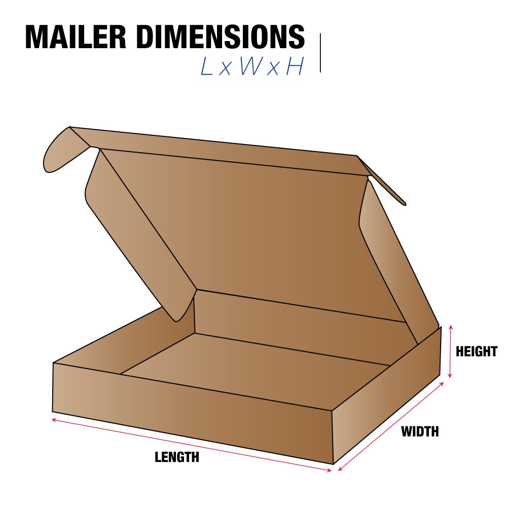 TLMFL12122K Deluxe Literature Mailers, 12" x 12" x 2", Kraft (Pack of 50)