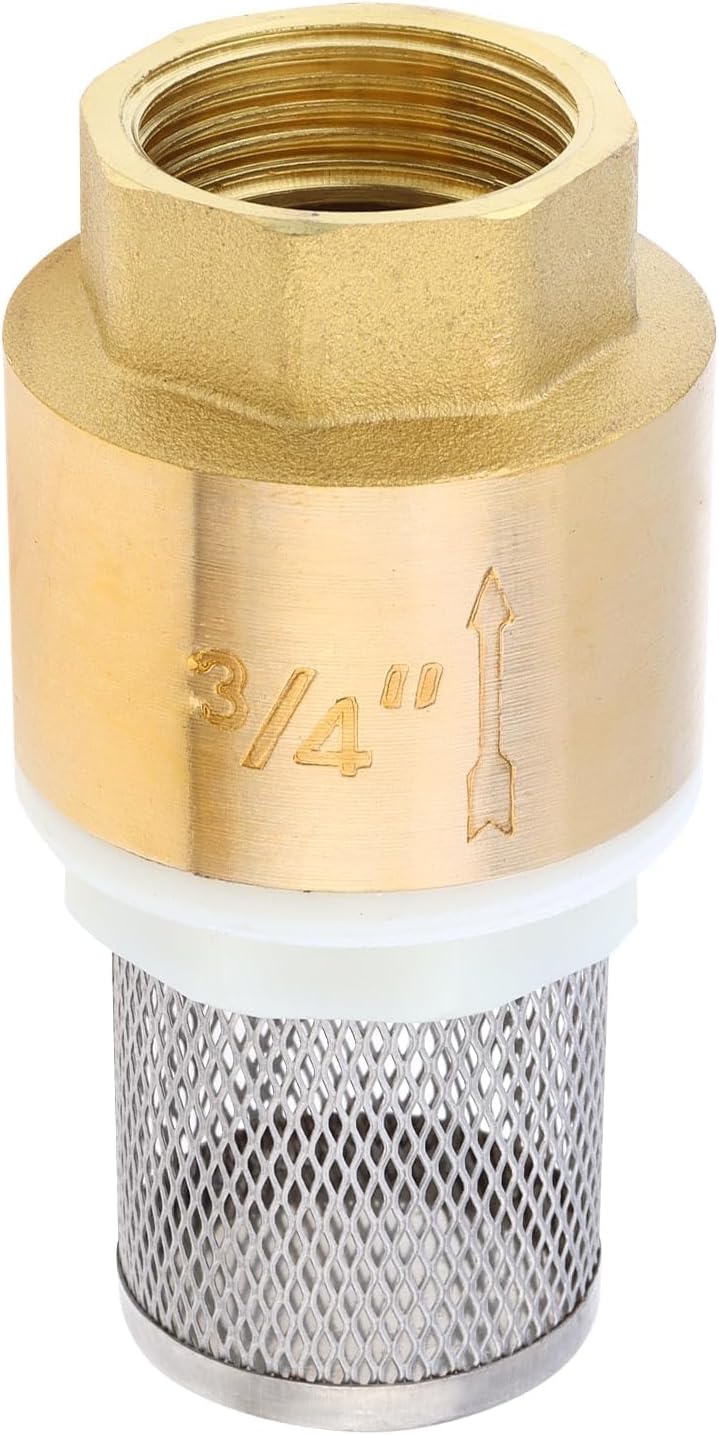 3/4" Brass Foot Valve with Filter DN20 Water Pump Bottom Check Valves