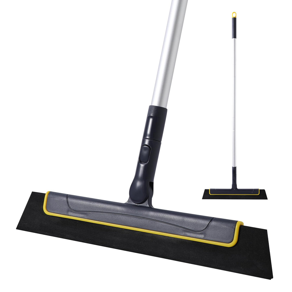Floor Squeegee Broom EVA Foam Blade Aluminum Pole
