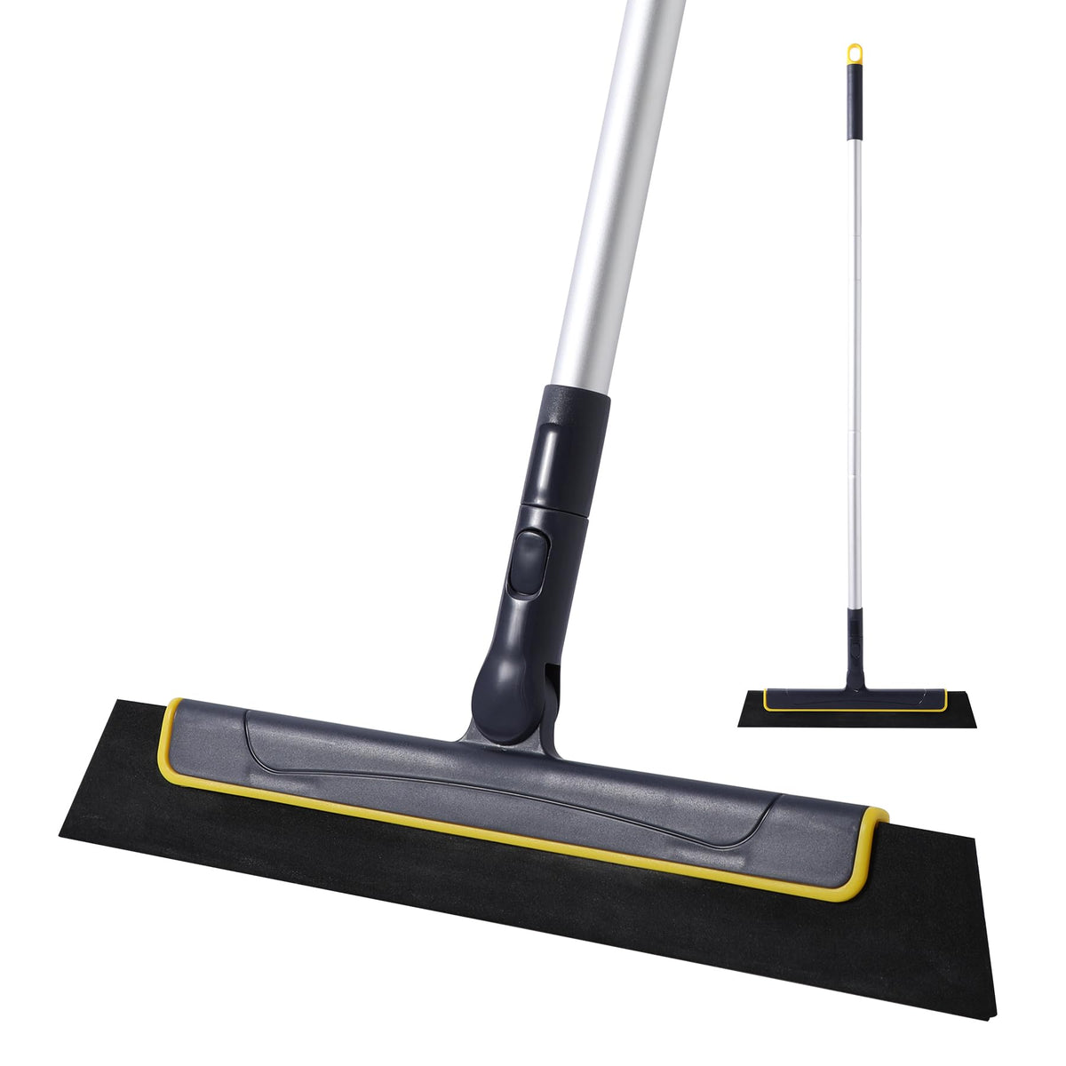 Floor Squeegee Broom EVA Foam Blade Aluminum Pole