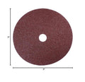BHA 7 x 7/8 AO Resin Fiber Disc for Angle Grinder - 24 Grit - 25 Pack