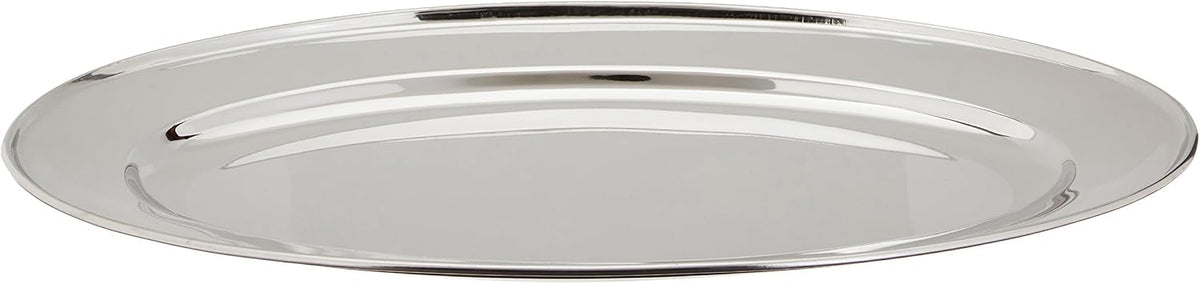 16" x 10 1/4" Oval Stainless Steel Platter