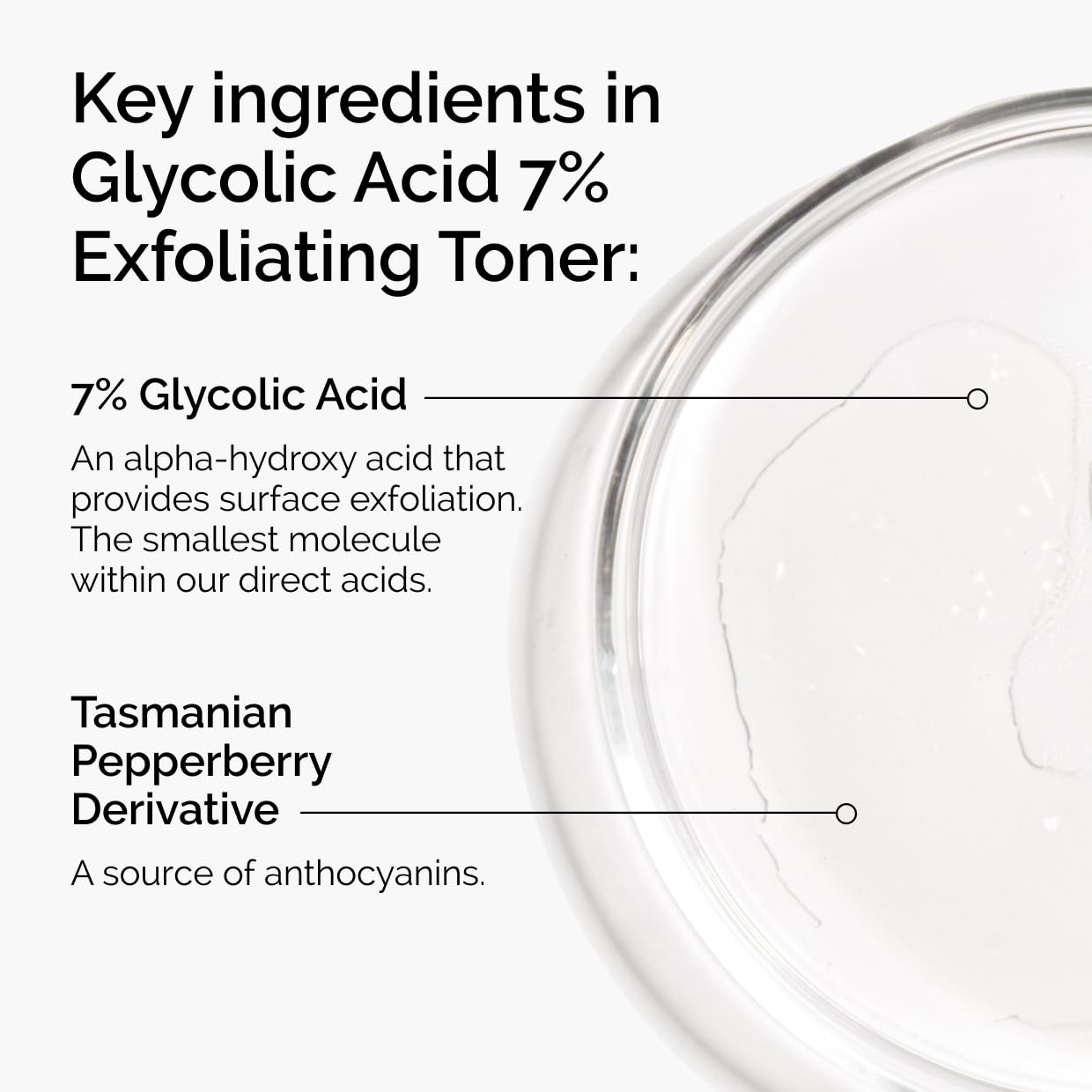 Glycolic Acid 7% Exfoliating Toner, Brightening and Smoothing Daily Toner for More Even-Looking Skin Tone