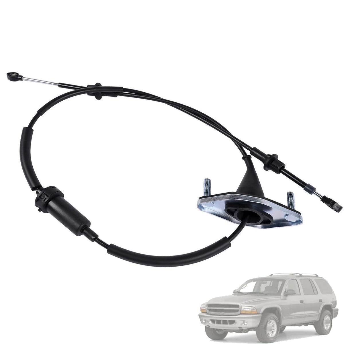 Transmission Shift Shifter Control Cable 52110007AA Replacement, Gear Shift Cable Compatible with Dodge Dakota 1997-2000 and Durango 1998-2000, Automatic Transmission Gear Selector Cable