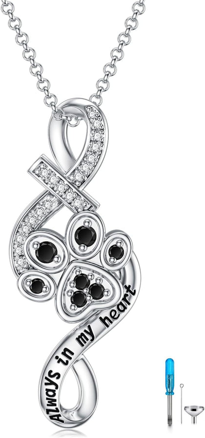 Urn Necklace for Ashes 925 Sterling Silver Butterfly Dragonfly Bee Phoenix Hummingbird Urn Necklaces Animal Crystal