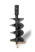 Compact 36" Industrial Duty Earth Auger, 2 in. Hex Drive, 12" Diameter, Interchangeable Standard Edges