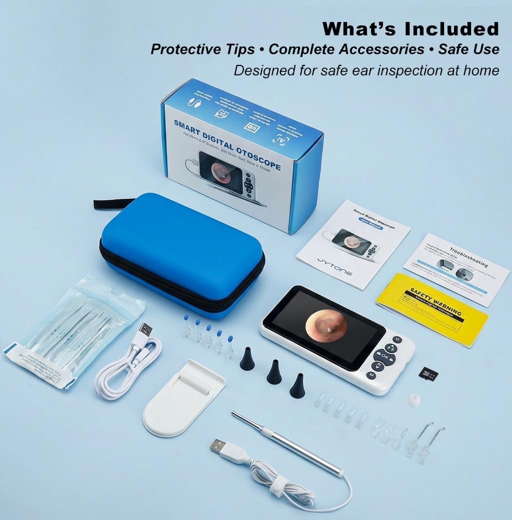 Digital Otoscope with 4.5" HD Screen, Ear Wax Removal Tool Kit