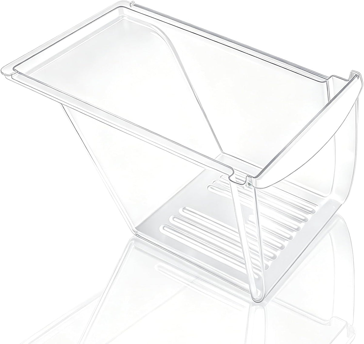 Upgraded 240337103 Refrigerator Crisper Drawer Replacement Compatible with Frigidaire Kenmore Refrigerator, Frigidaire Drawer Replacement for 240337102 240337105 240337107 240337108 240337109(Clear)