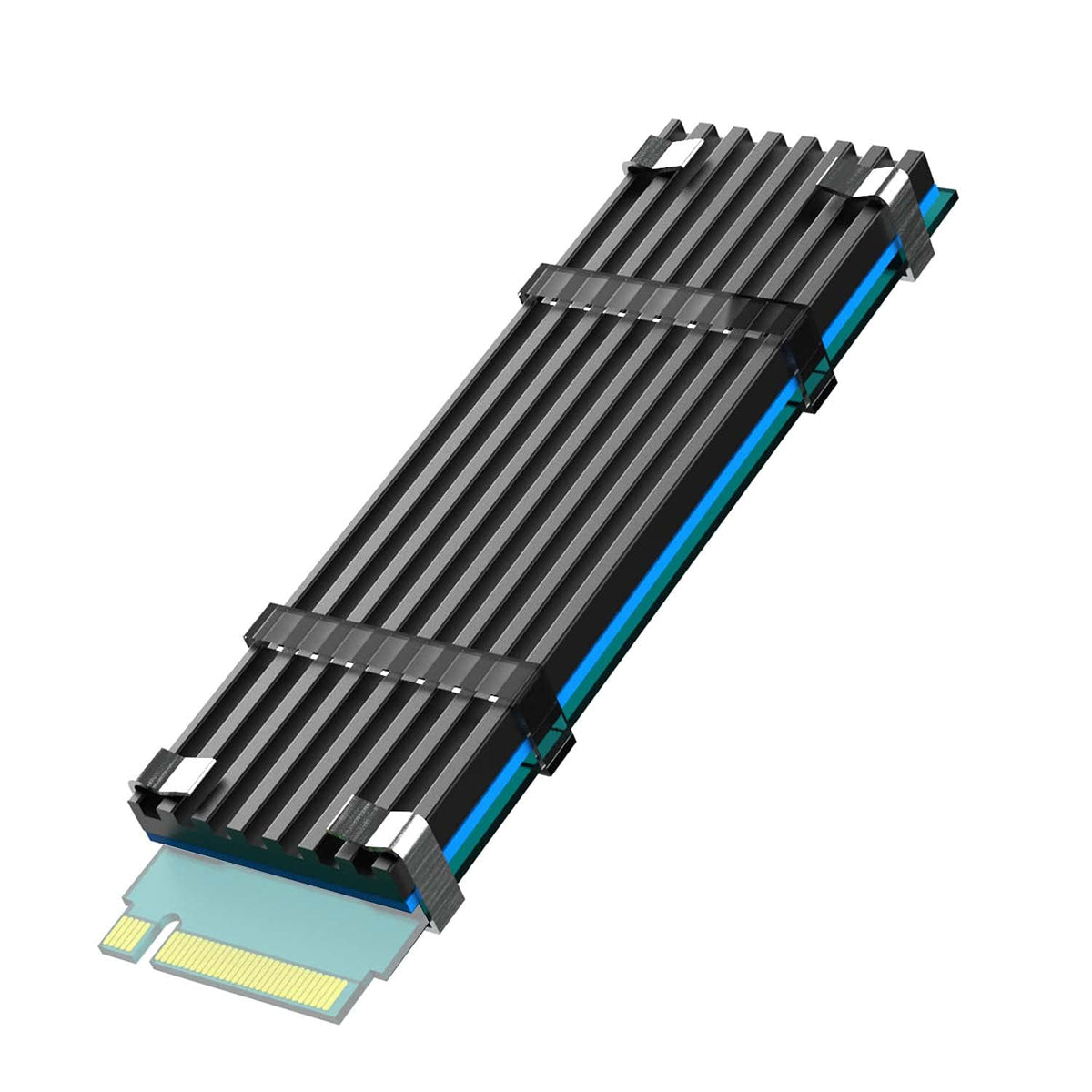 GLOTRENDS M.2 SSD Heatsink for 2280 NVMe/SATA SSD, Low-Profile