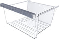 Upgraded W11162443 Refrigerator Crisper Drawer Compatible with Whirlpool Crisper Drawer W11046494 Whirlpool Fridge Drawer Maytag Refrigerator Drawer Parts WRS325SDHZ WRS315SDHZ WRS315SDHM Drawers