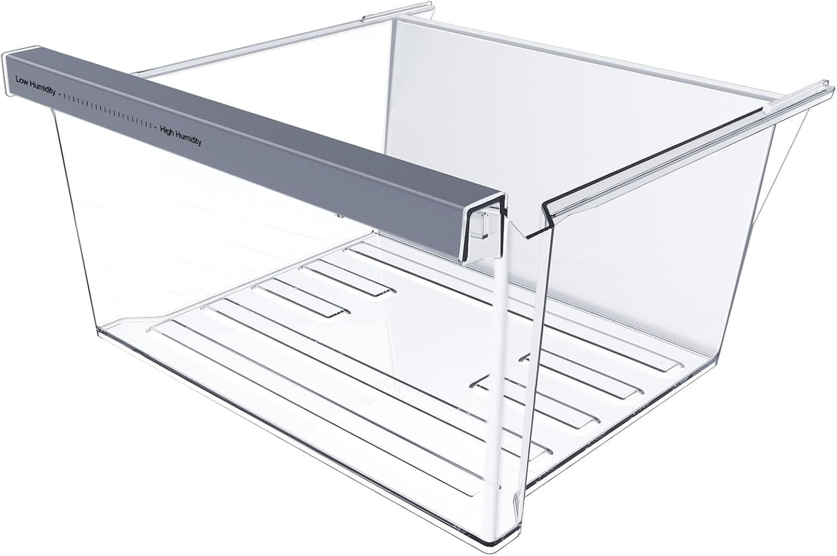 Upgraded W11162443 Refrigerator Crisper Drawer Compatible with Whirlpool Crisper Drawer W11046494 Whirlpool Fridge Drawer Maytag Refrigerator Drawer Parts WRS325SDHZ WRS315SDHZ WRS315SDHM Drawers