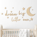15 Pcs Moon and Stars Nursery Decor Dream Big Little One Wall Decor Boho Neutral Babyroom Wall Art Nursery Sign for