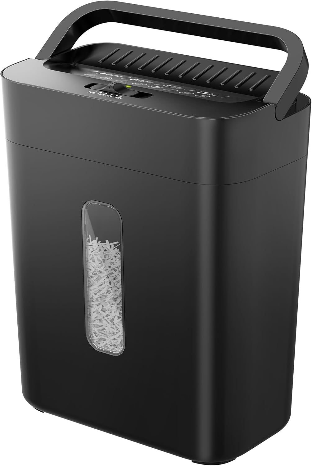 6-Sheet Shredder for Home Office, 3.43 Gallon Cross Cut Shredder, P-4 High Security Paper Shredders for Credit Card