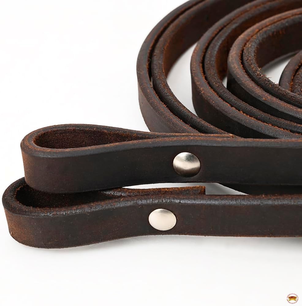 Western Genuine Leather Horse Split Reins | Riding-Reins Reining-Reins Heavy-Duty-Rein