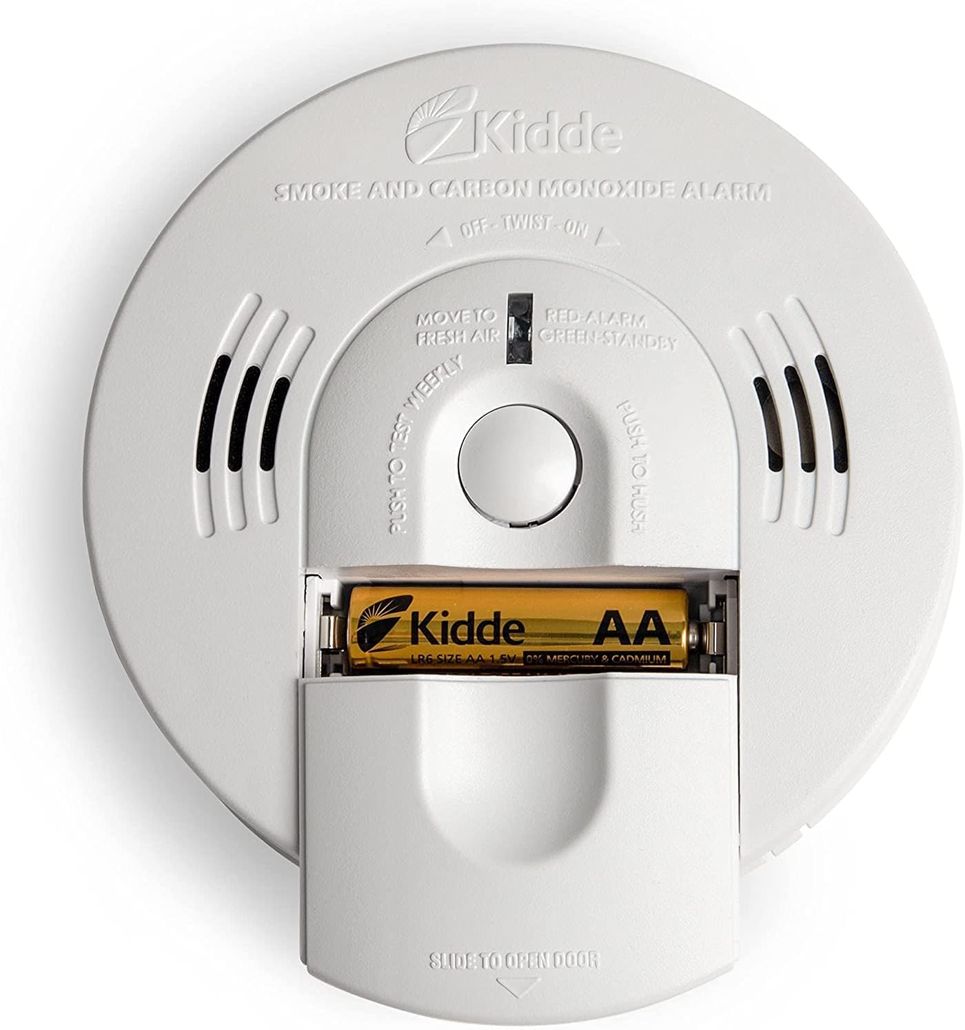 Hardwired Smoke & Carbon Monoxide Detector, Battery Backup, Interconnectable, LED Warning Light Indicators