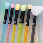 Blend & Defend 6PC Eye Makeup Brush Kit with Eye Shield, Vegan