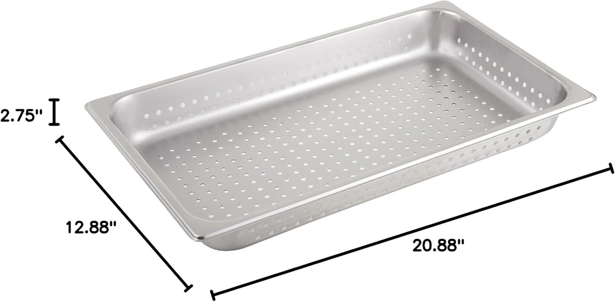Full Size Perforated Stainless Steel Steam Pan
