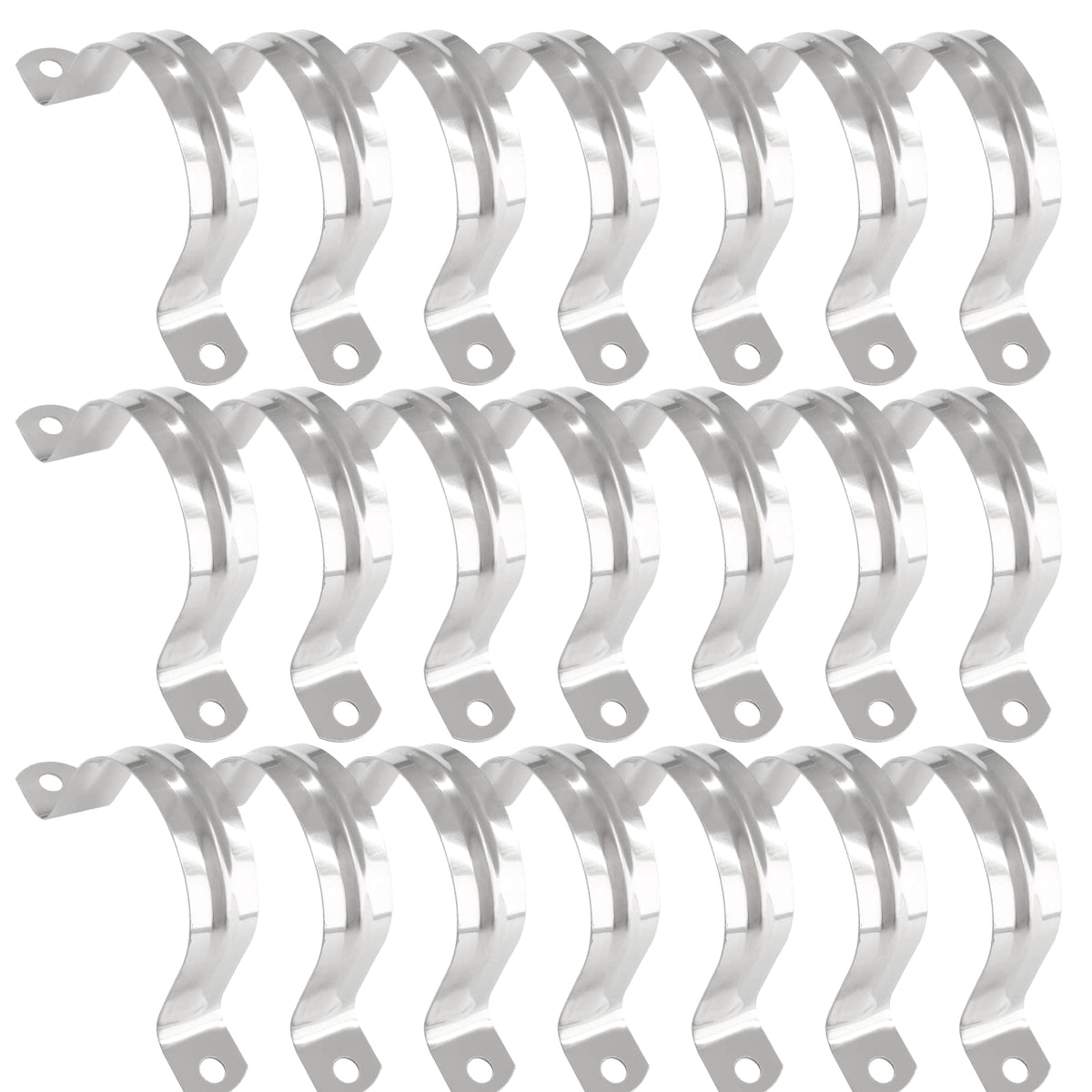 Kemcatui 2 Inch Conduit Clamp, Stainless Steel, 50 Pcs