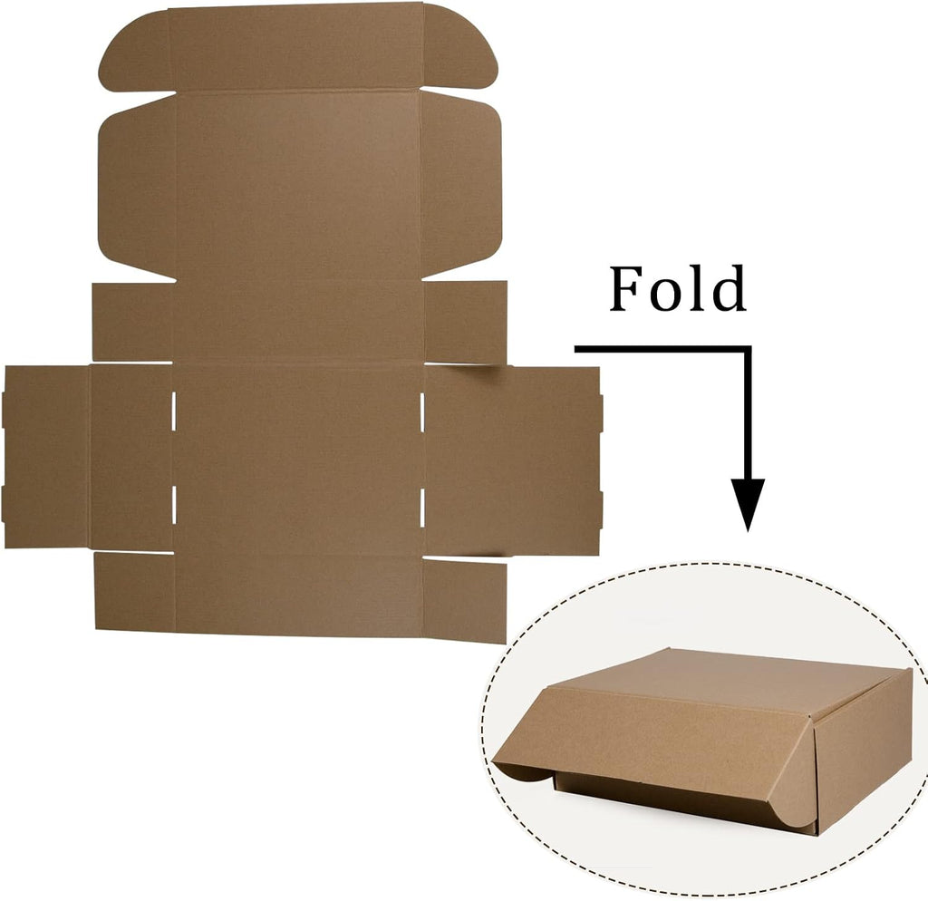 12x9x4 Inches Shipping Boxes, Brown Corrugated Cardboard Boxes for Small Bussiness, Pack of 20