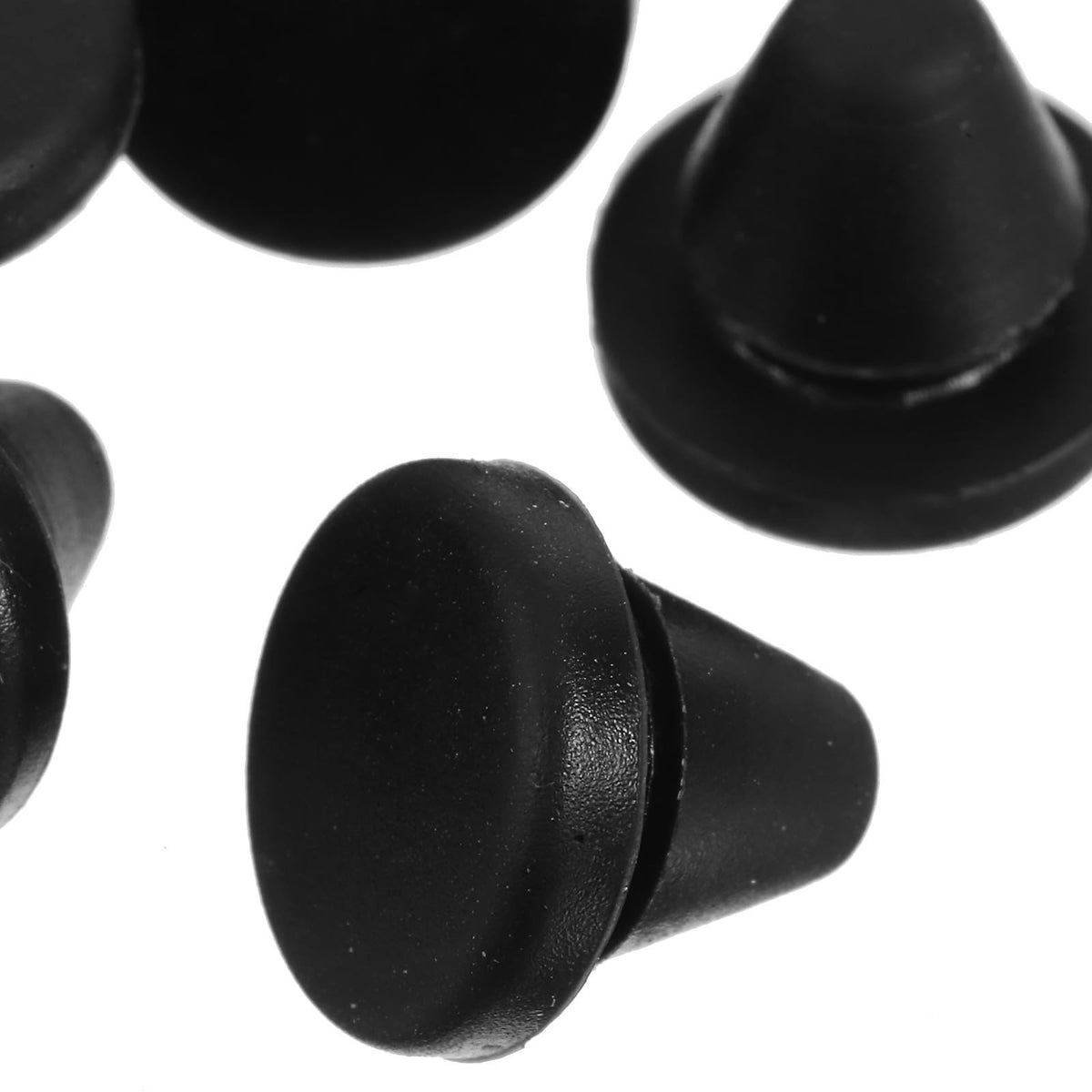 15pcs Black Silicone Stove Grate Feet for Oven Racks, Snap-in