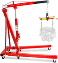 2Ton Hydraulic Engine Hoist with Load Leveler, Folding Cherry Picker