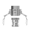 316 Stainless Steel 2" Camlock Fitting - Female thread pipe fitting
