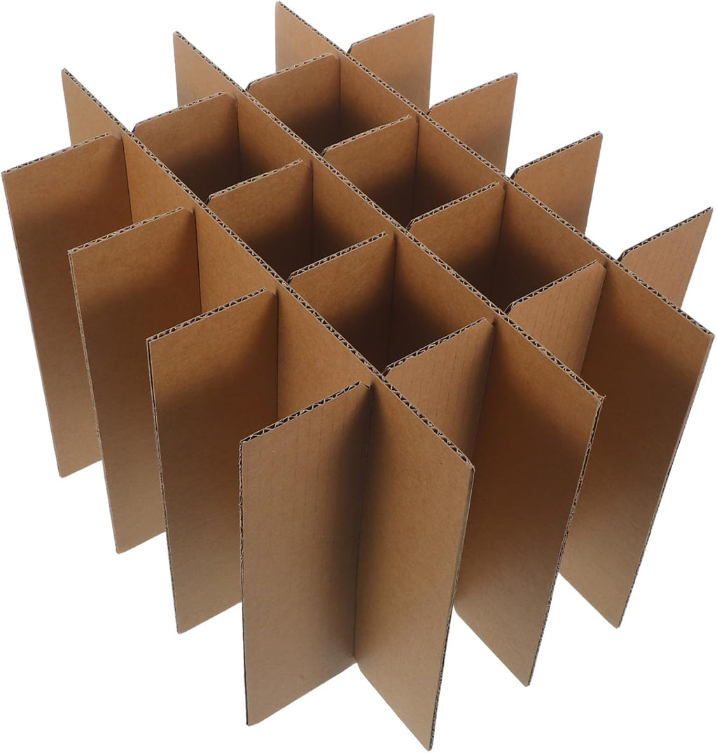 Cardboard Box Dividers for Glassware and Dishes 6pcs Moving