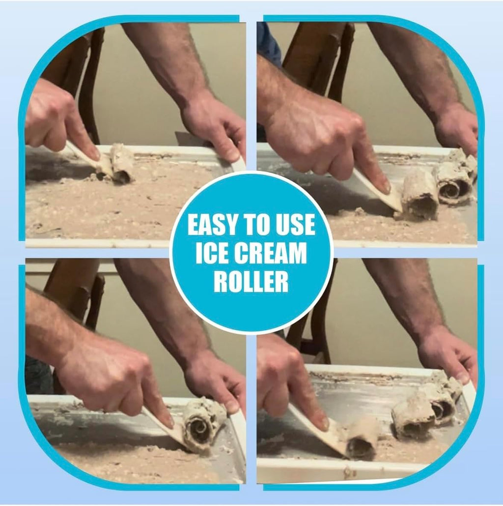 Extra Large Rolled Ice Cream Maker, Pink, (14"x10") Ice Cream Roller Maker