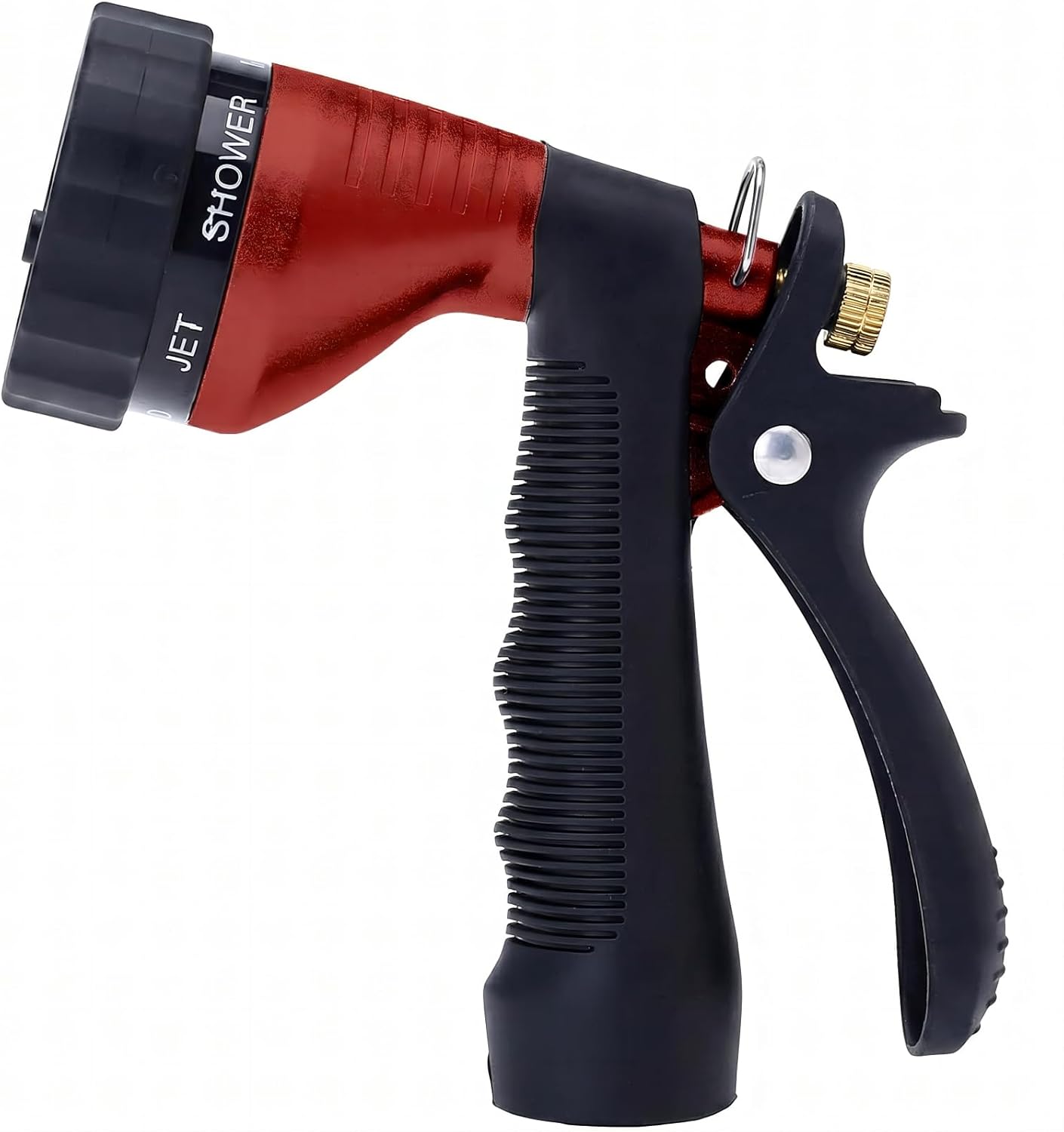 Water Hose Nozzle Spray Nozzle, Metal Garden Hose Nozzle with Adjustable Spray Patterns, Perfect for Watering Plants