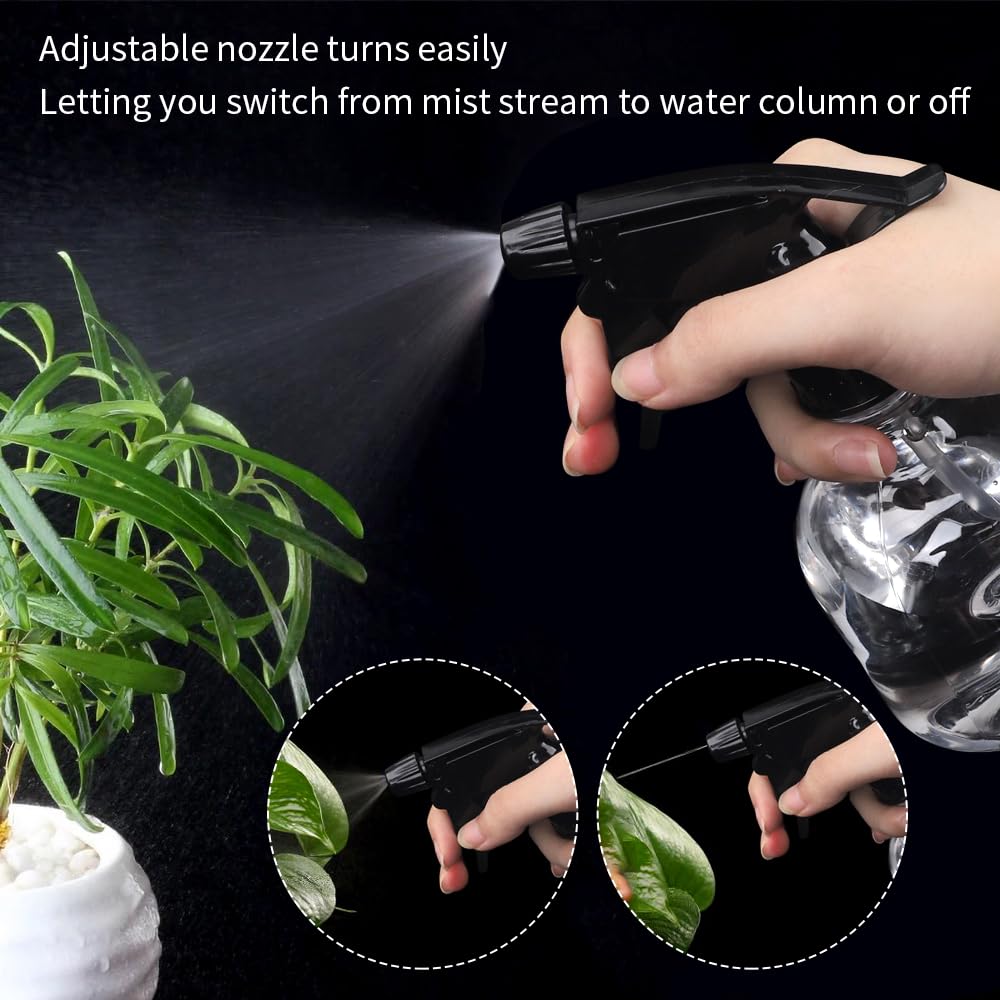 Spray Bottles 7pcs 8oz Empty Plastic Spray Bottle with Adjustable Nozzle for Hair and Cleaning Solutions Includes