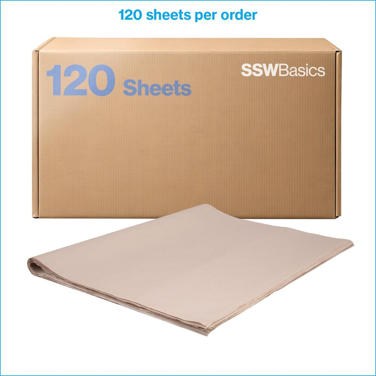 20 x 30 inch Kraft Tissue Paper - 120 Sheets