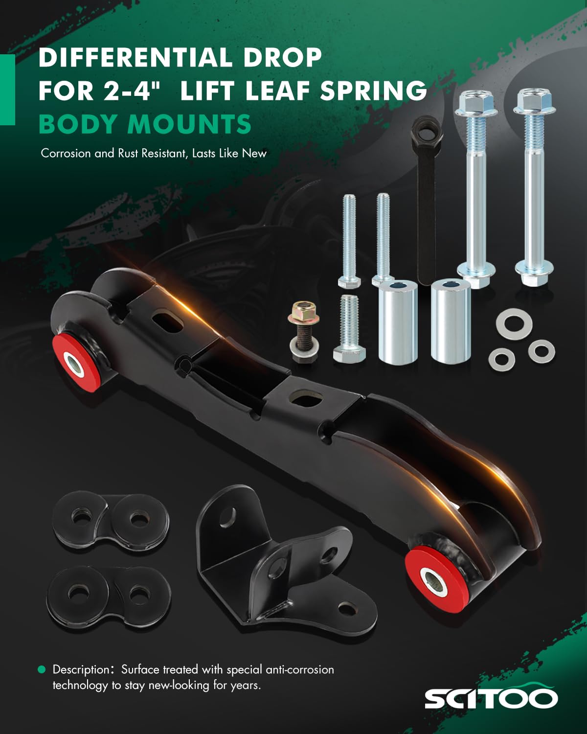 SCITOO Differential Drop Kit 88-99K1500-DF-2-4