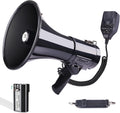 50 Watt Bluetooth Megaphone Bullhorn Speaker with Rechargeable Battery & Portable Strap - Siren and 260S Recording