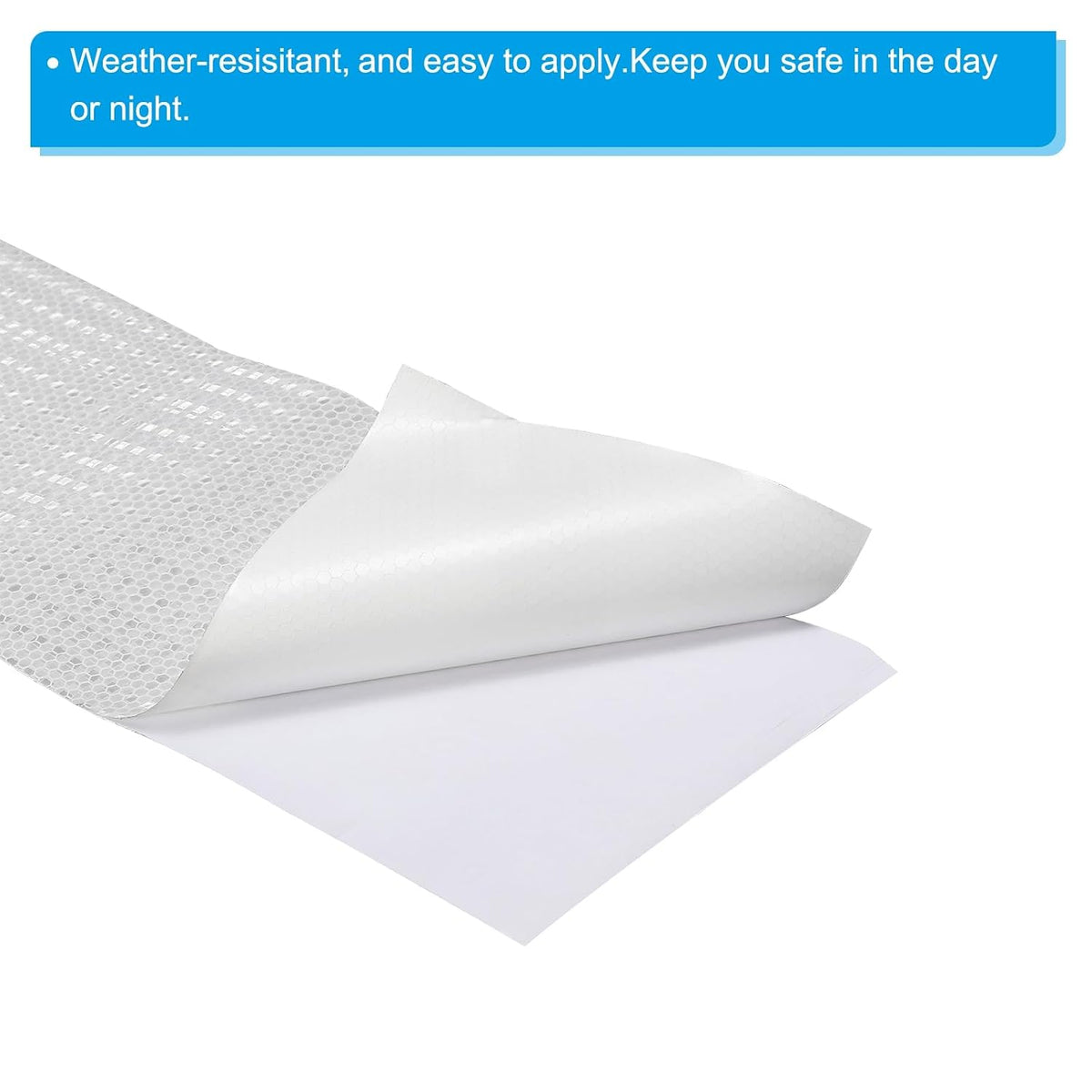 Reflective Tape, 6 Inch x 10 FT Waterproof High Visibility Self-Adhesive Warning Safety Tape Reflective Stickers