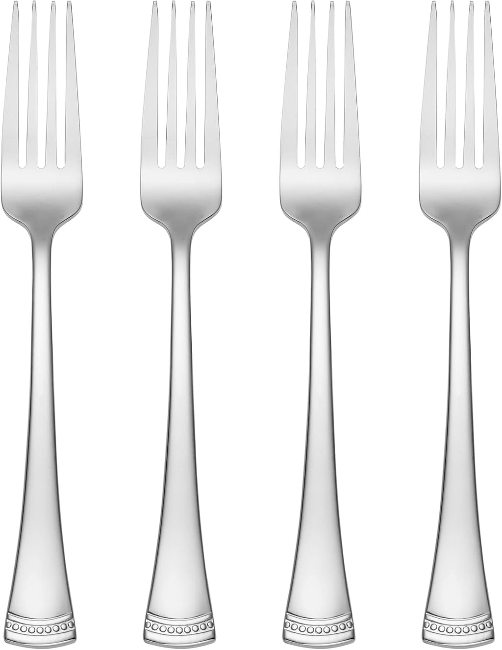Portola Dinner Forks Silverware Set for 4, Flatware