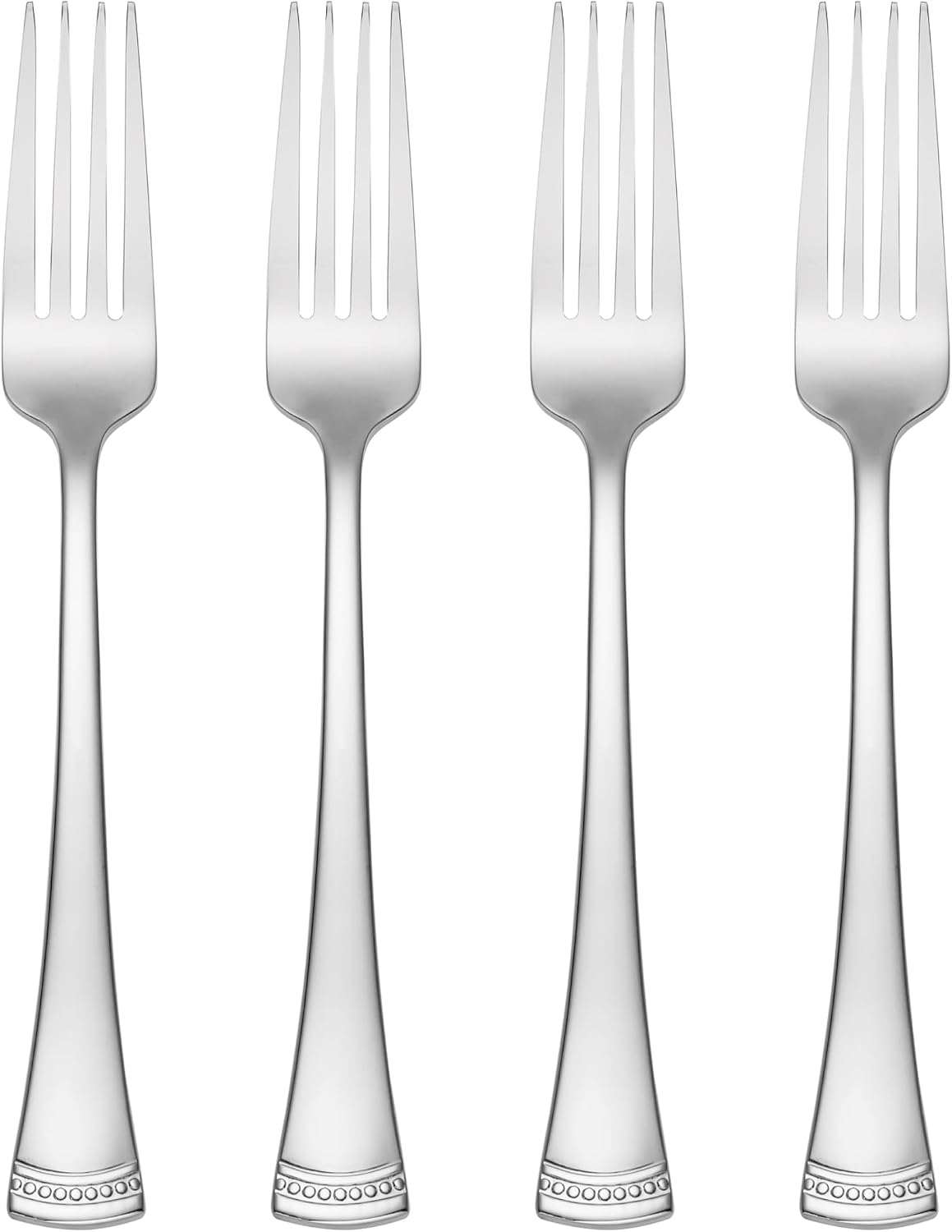 Portola Dinner Forks Silverware Set for 4, Flatware