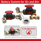 TAINECTC 2 Pcs Battery Disconnect Switch with LED for Battery Anti-Drain