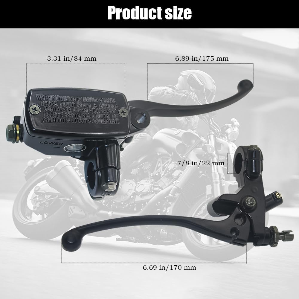 22mm Handlebar Clutch Brake Master Cylinder Lever Compatible With Yamaha