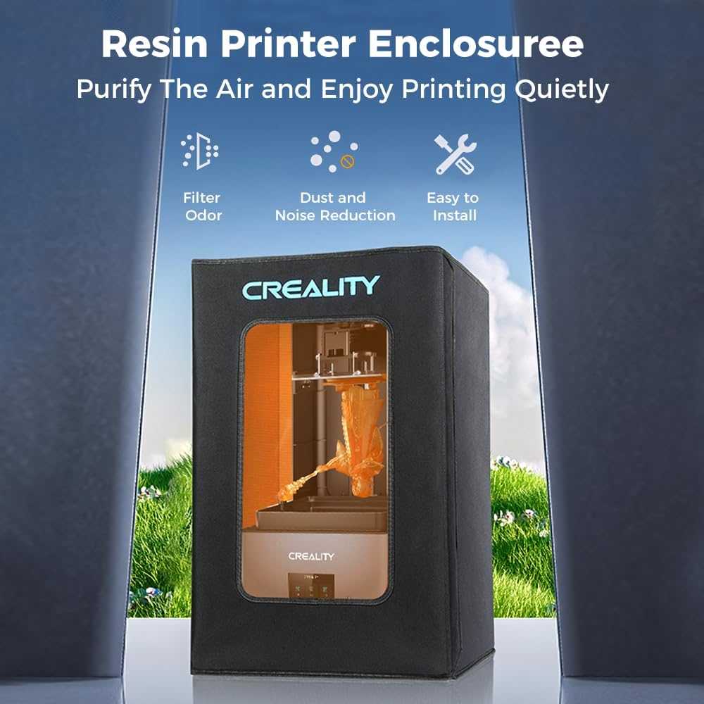 Resin 3D Printer Enclosure with Ventilation,3D Printer Enclosure Tent Cover Eliminate Odors Dustproof Isolate Noise