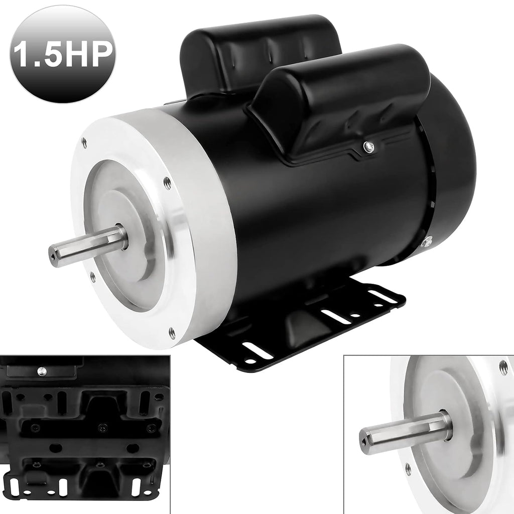 1.5HP General Electric Motor 3450RPM Single Phase TEFC 115/230V CW/CCW