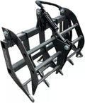 Ag Rite 48" Compact Root Grapple for Tractors - Single Cylinder | MADE IN USA | 1/2" Steel Teeth, 12" Tine Spacing