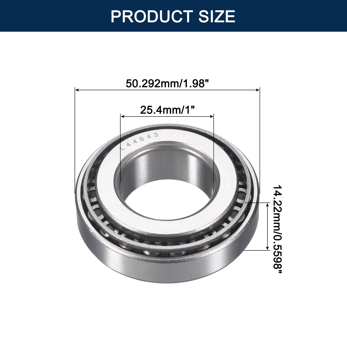HIPicco L44643/10 Tapered Roller Bearing Cone and Cup Set