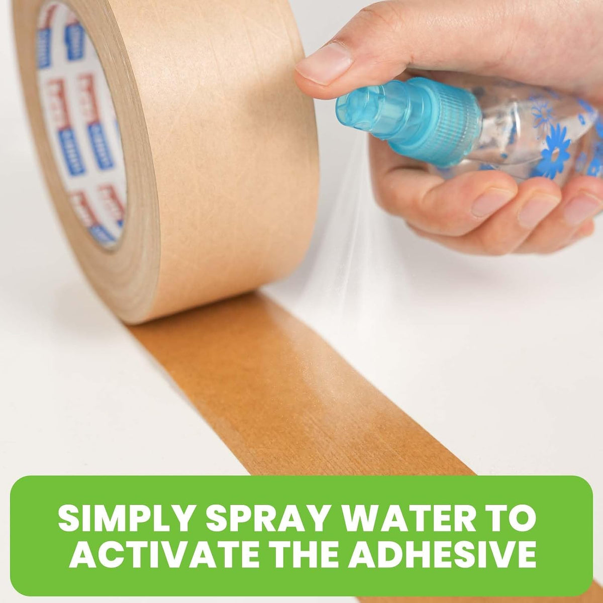 ADHES Water Activated Tape 2" x 55yds, 6 Rolls