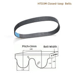 Closed Loop Timing Belt Transmission Belts HTD3M-255-15 Perimeter 225 267 300 324 354 384mm Width 8 9 10 15 17mm 1Pcs(3M-324-15)