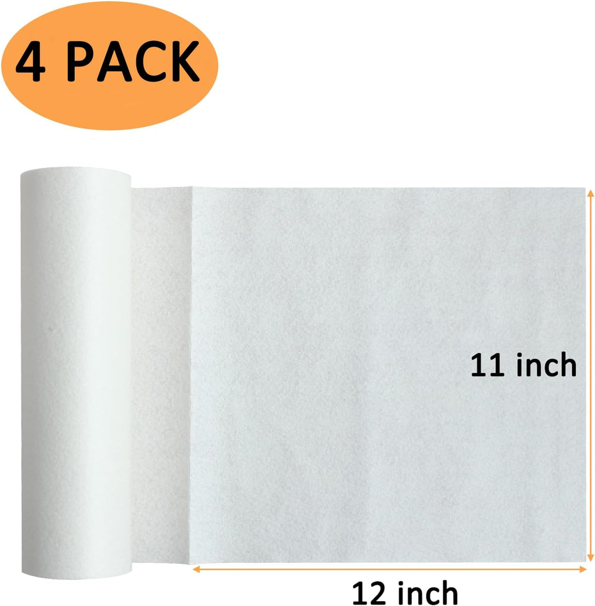 Bamboo Paper Towels Replacement 4 Rolls 80 Sheets