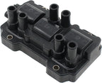 Ignition Coil and Spark Plug Wires Set for Chevy GMC Buick Pontiac