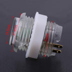 5PCS 24mm/0.94in 5V LED Illuminated Push Button with Micro Switches, Suitable for Consoles with Animation and Game Types