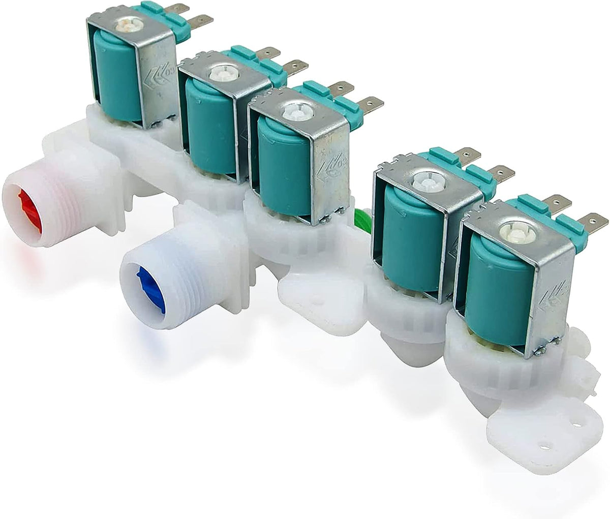 DC97-15459G Water Inlet Valve Assembly Fit for Samsung Washer, Replaces AP5623056 PS4220861 EAP4220861 3276197 WA45H7000AW WA48H7400AW（Upgraded 5-Solenoid Design, Leak-Proof)）