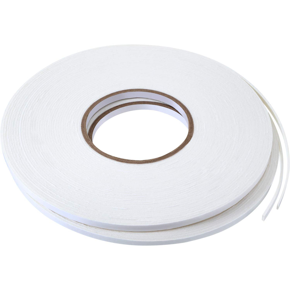 2 Rolls Double Sided Foam Tape for Mounting,1/4 Inch by 50 Feet,White